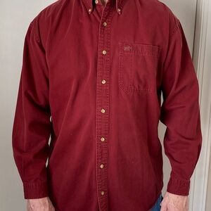 LL Bean Sunwashed Canvas Shirt LT
